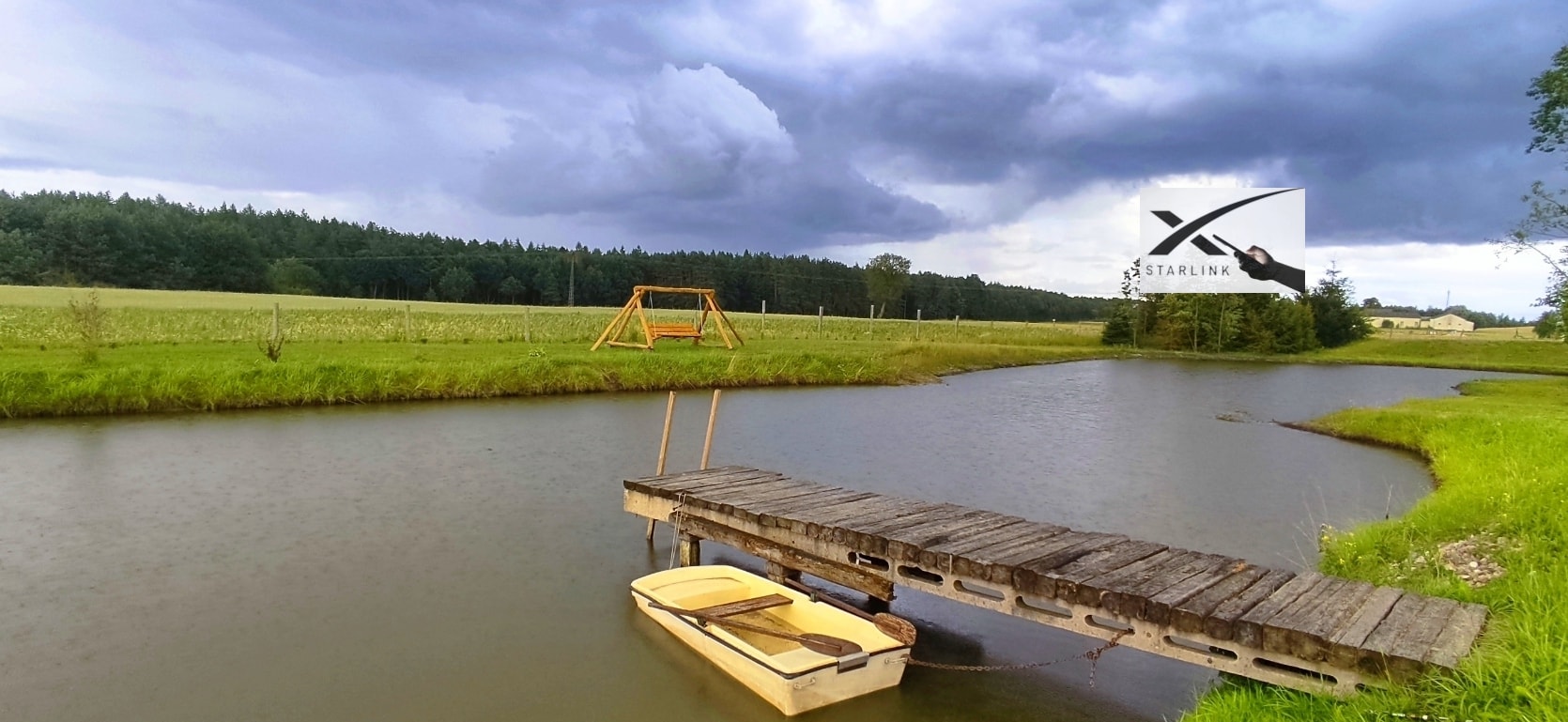 Domki nad malowniczym stawem